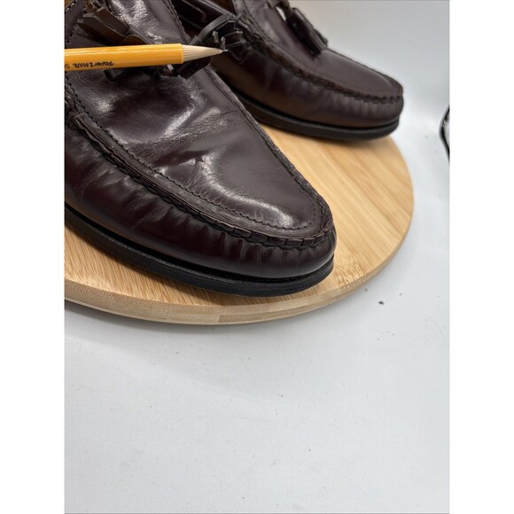 Sebago Hand Sewn Tassel Loafers Burgundy Leather Men\'s 11C Classic main image 7